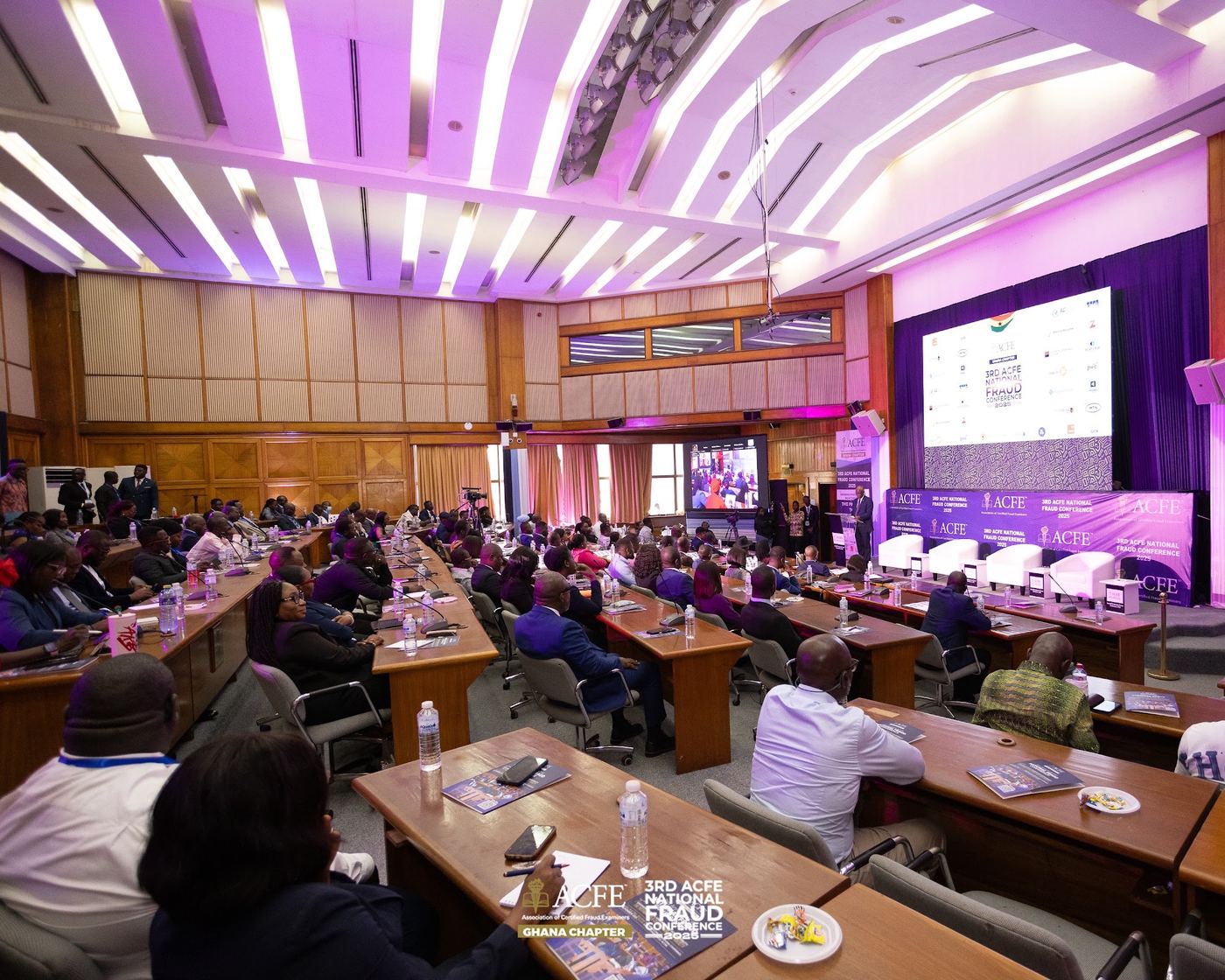 The conference hall filled with delegates in 2025